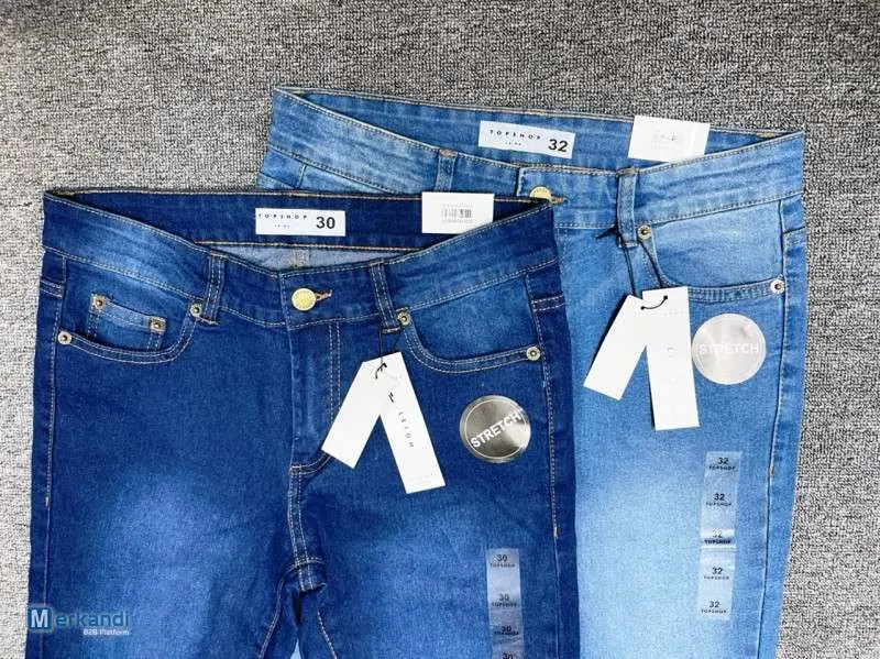 Nuevas Mujer Damas Topshop Jeans Alta Calidad Comodidad Elegante