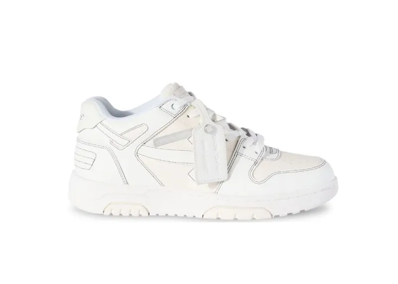OFFWHITE OUT OF OFFICE OOO LOW TOPS CREAM WHITE