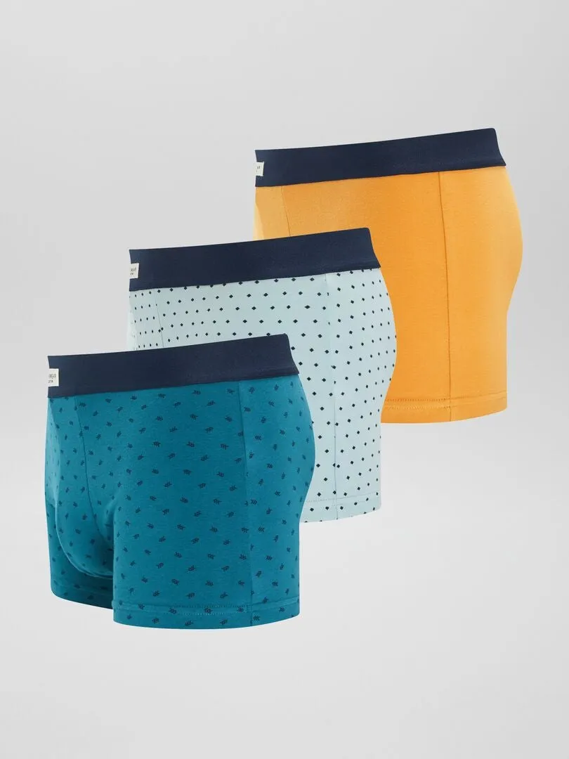 PACK DE 3 BOXERS ELáSTICOS  AZUL
