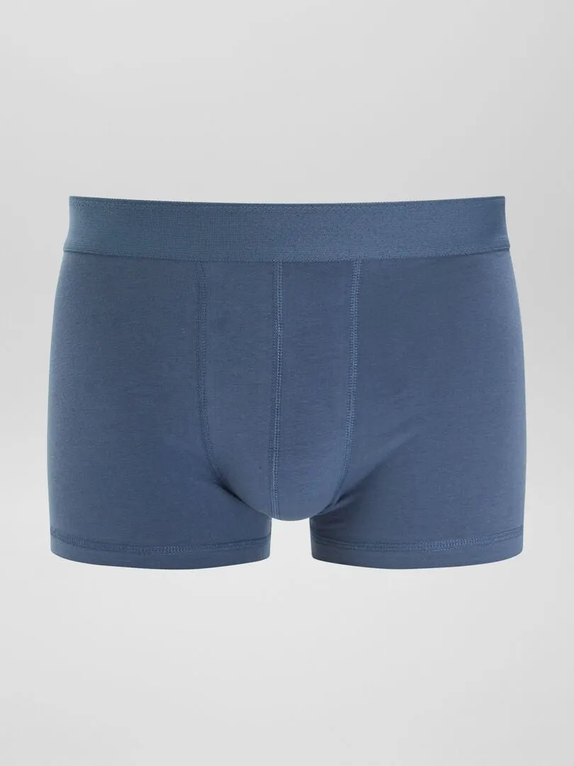PACK DE 3 BOXERS LISOS  AZUL