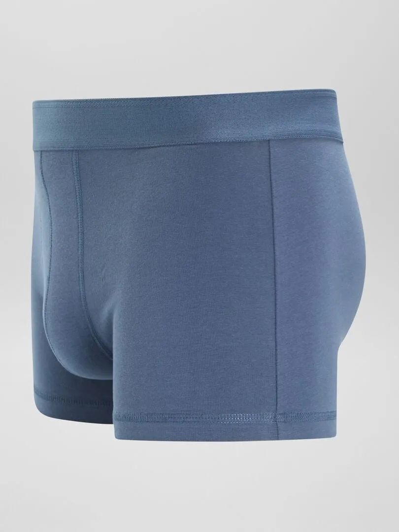 PACK DE 3 BOXERS LISOS  AZUL