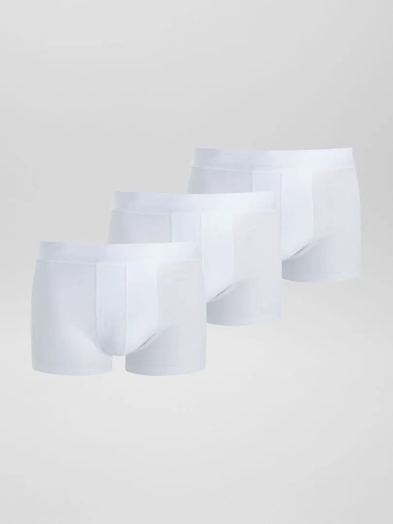 PACK DE 3 BOXERS LISOS  BLANCO