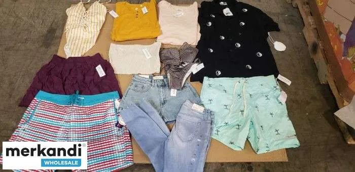 Paletas de ropa mixta al por mayor Pacsun 100pcs