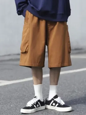 Pantalones cortos finos con bolsillos grandes para hombre