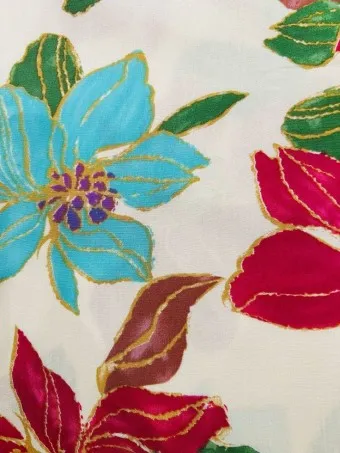Pantalón Estampado Flores AMBORA