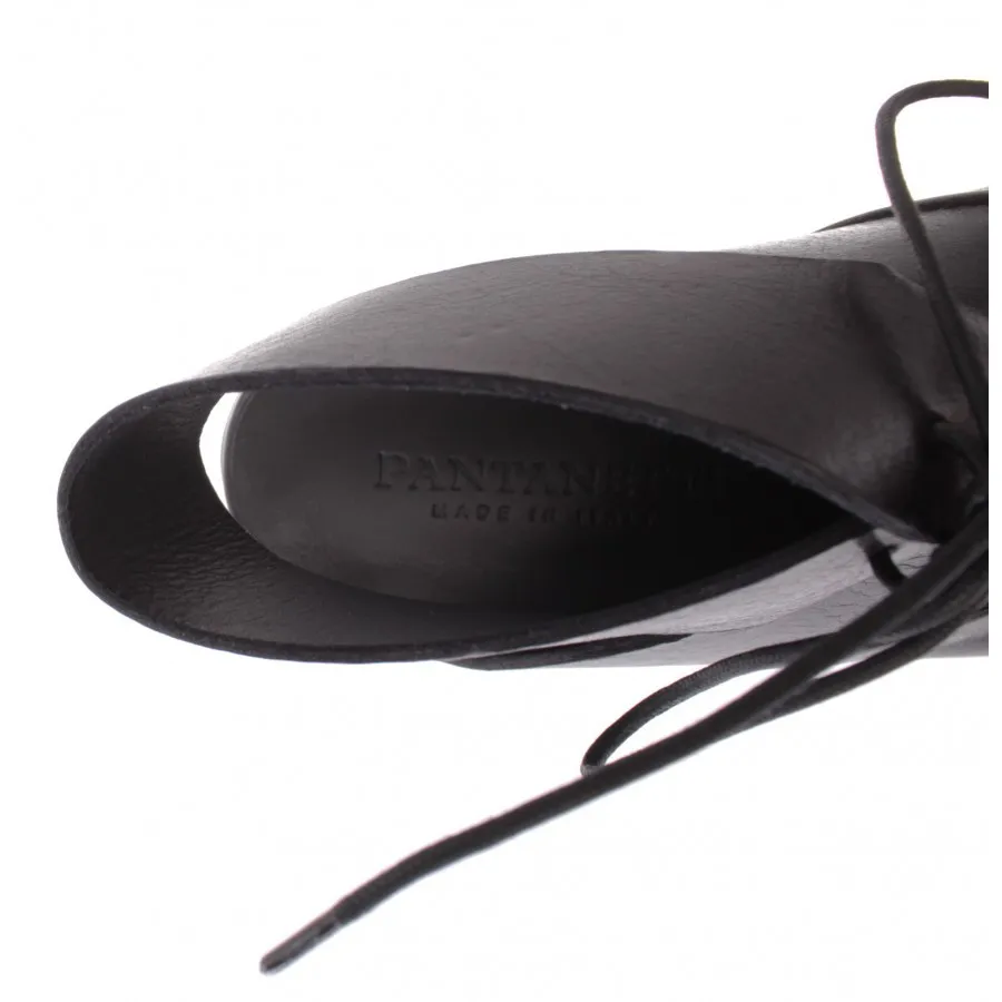 PANTANETTI Zapatos Mujer Sandalia Tacon 12402G Sanelle Nero Piel Negro Nuevos