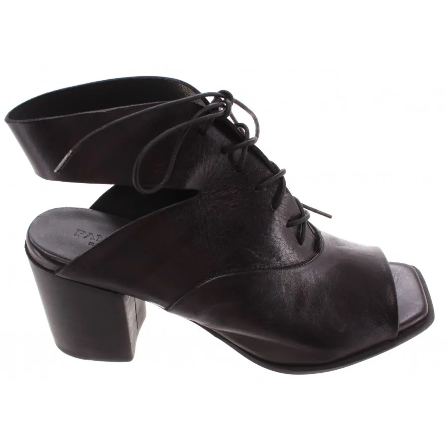 PANTANETTI Zapatos Mujer Sandalia Tacon 12402G Sanelle Nero Piel Negro Nuevos