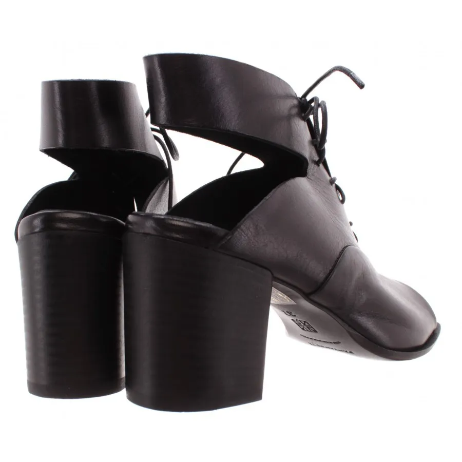 PANTANETTI Zapatos Mujer Sandalia Tacon 12402G Sanelle Nero Piel Negro Nuevos