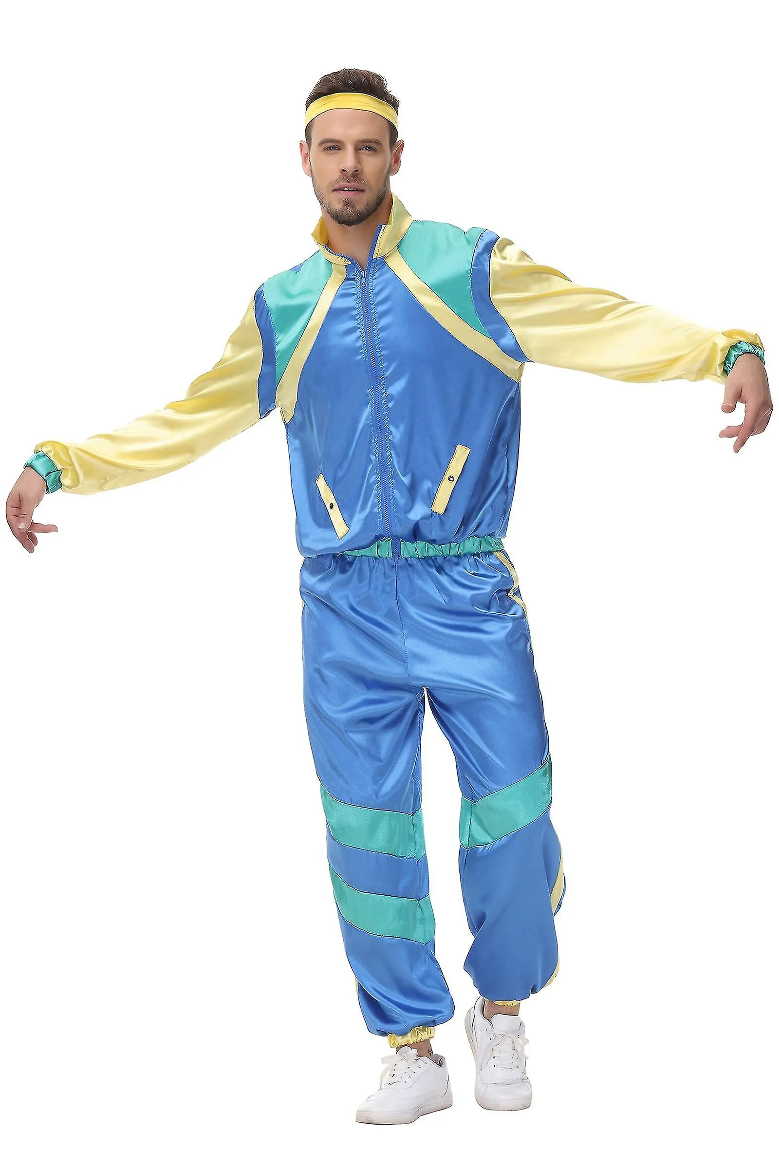 Parejas Disfraces Hippies Mujeres Masculinas Carnaval Halloween Fiesta Vintage 70s 80s Rock Disco Ropa Traje Cosplay Trajes