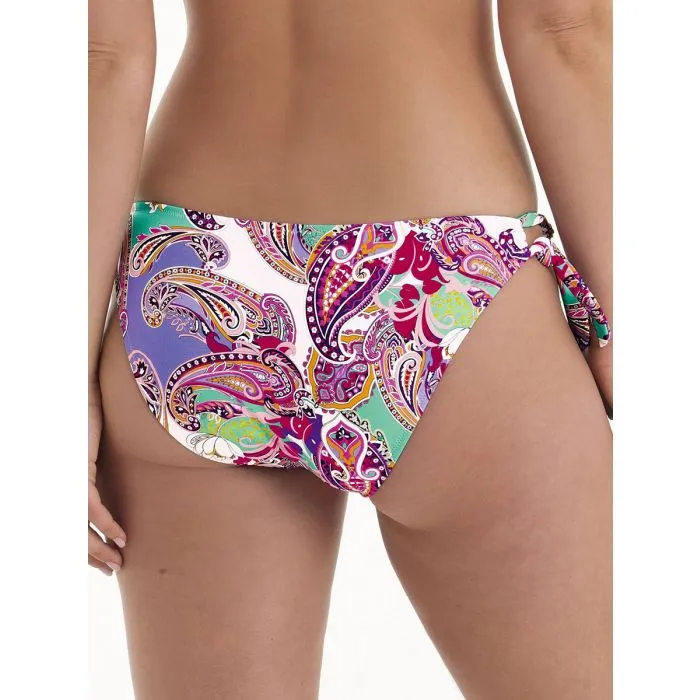 Parte de abajo Bikini Rosa Faia Island in the Sun Malu lazos 8701 Rosa pastel