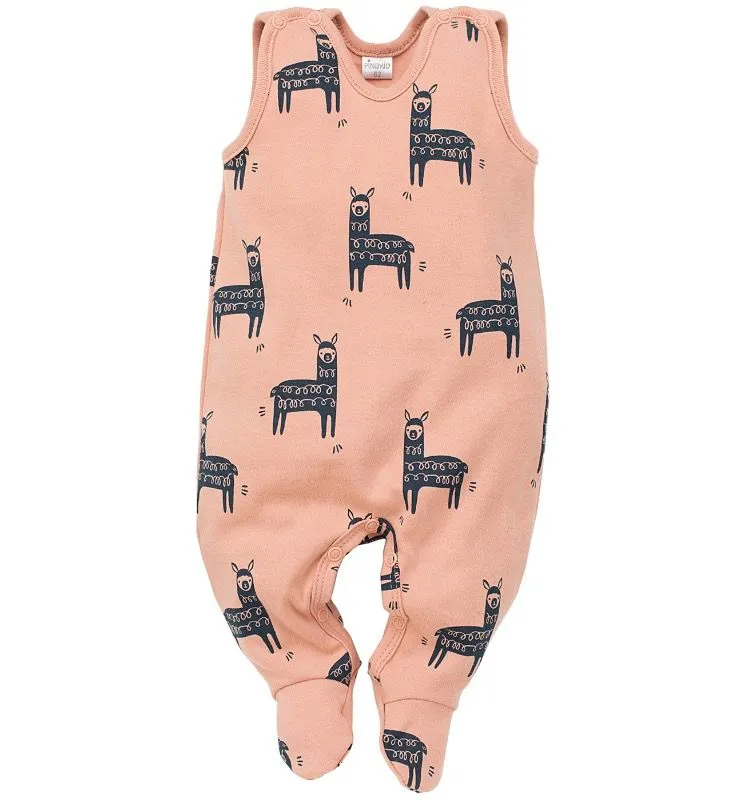 Pelele tirantes para bebé colección Happy Llama