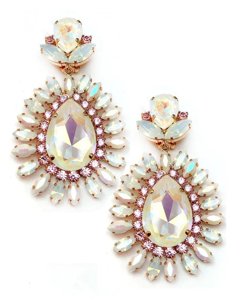 PENDIENTES GRANDES DE CRISTAL SWAROVSKI, ALTA BISUTERIA ONLINE