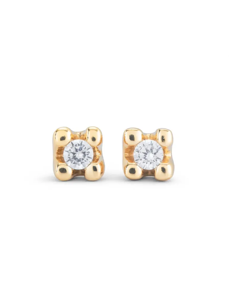 Pendientes Uno de 50 Cosmos Dorados Mujer