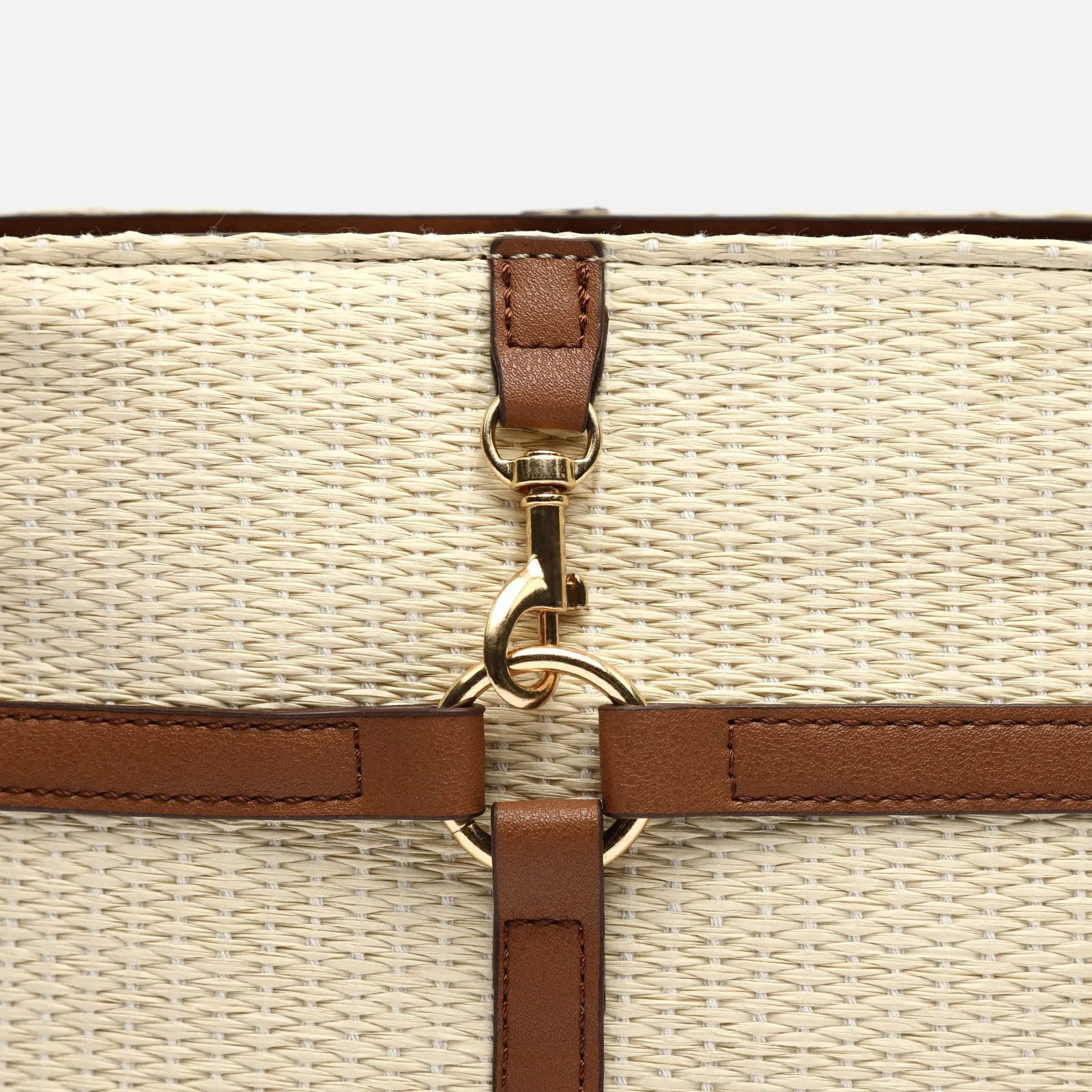 Petunia bolso bandolera efecto rafia