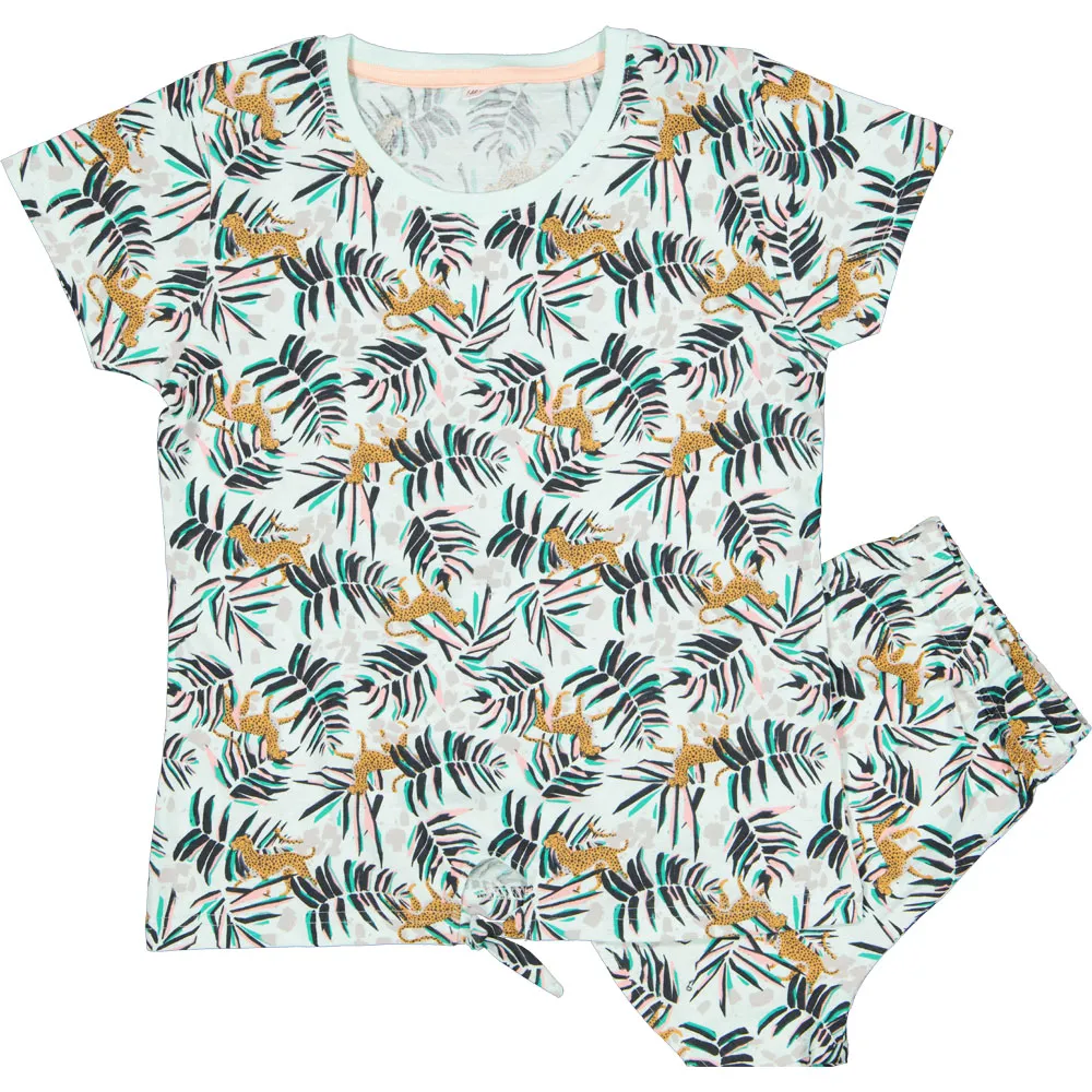 Pijama corto para chicas adolescentes Manga corta