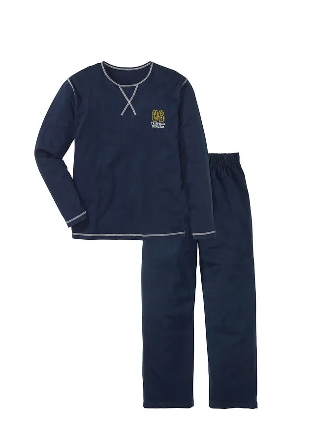 Pijama de hombre. Azul oscuro
