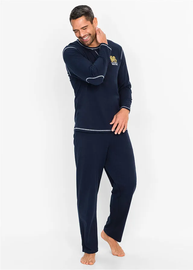 Pijama de hombre. Azul oscuro
