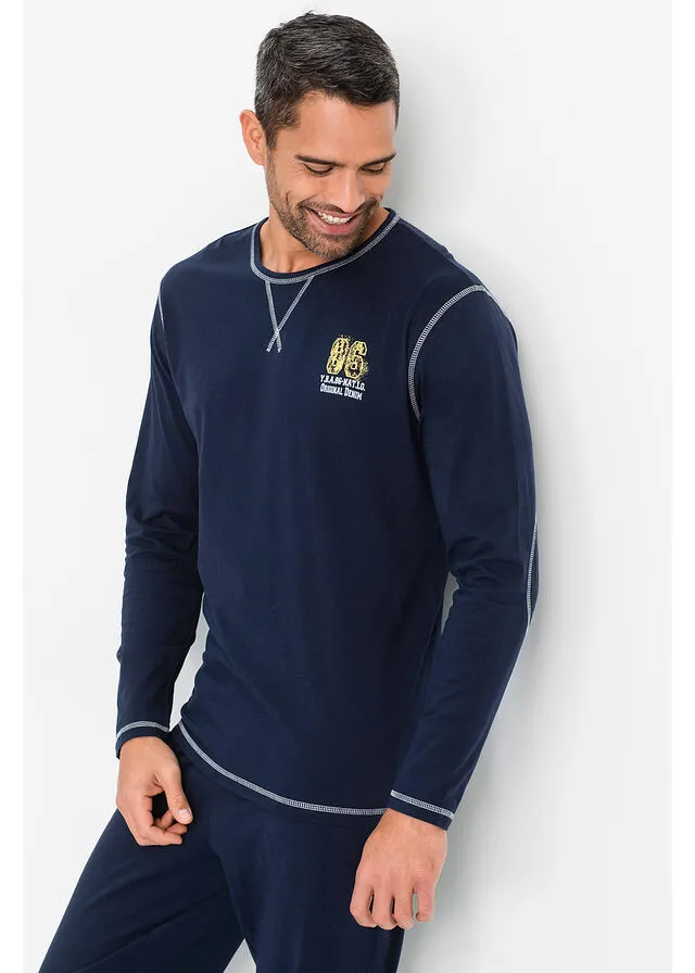 Pijama de hombre. Azul oscuro