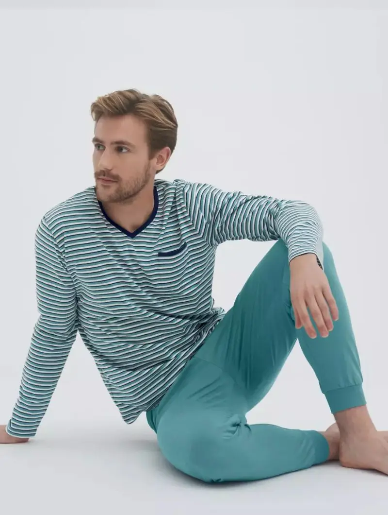 Pijama fino hombre de algodón orgánico