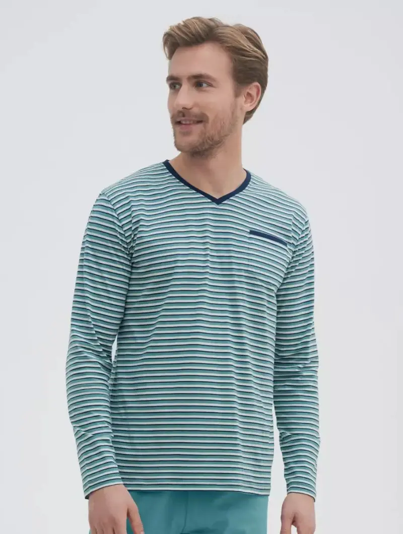Pijama fino hombre de algodón orgánico