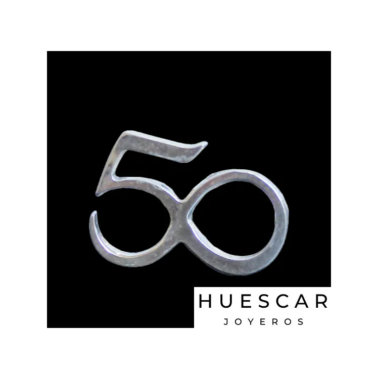 Pin 50 Aniversario plata de ley