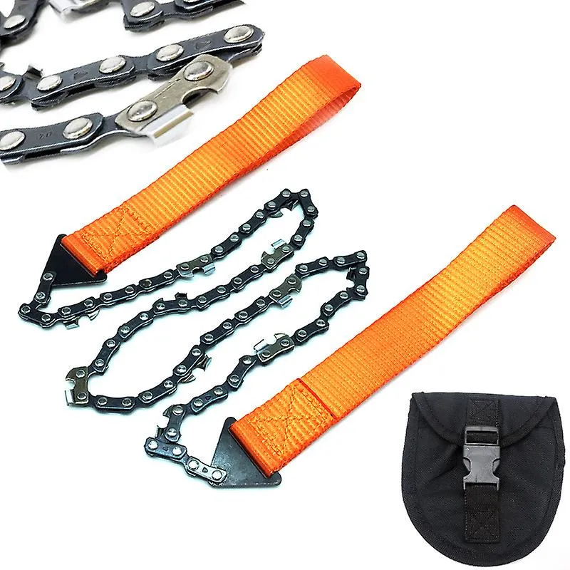 Portable Chainsaw Hand Saw With Multifunction Parachute Rope Handles Nylon Tool Kit, Cable Saw For Survival Gear, Camping, Hunti
