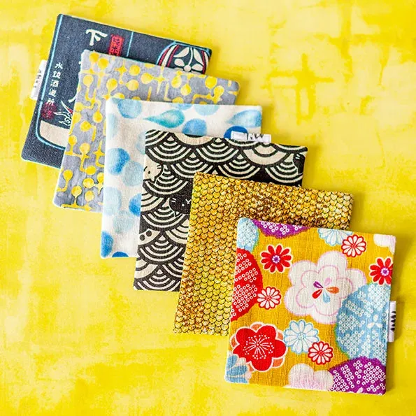 POSAVASOS reversibles artesanales 10 x 10 cm