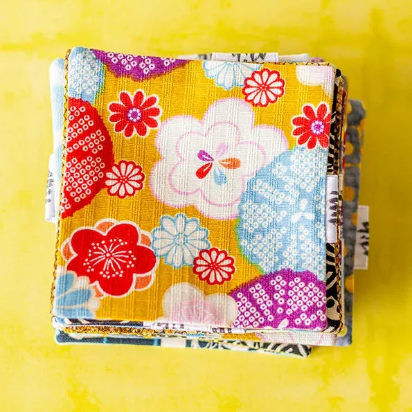 POSAVASOS reversibles artesanales 10 x 10 cm