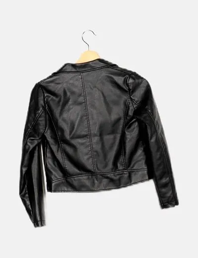 Primark Biker negra casual