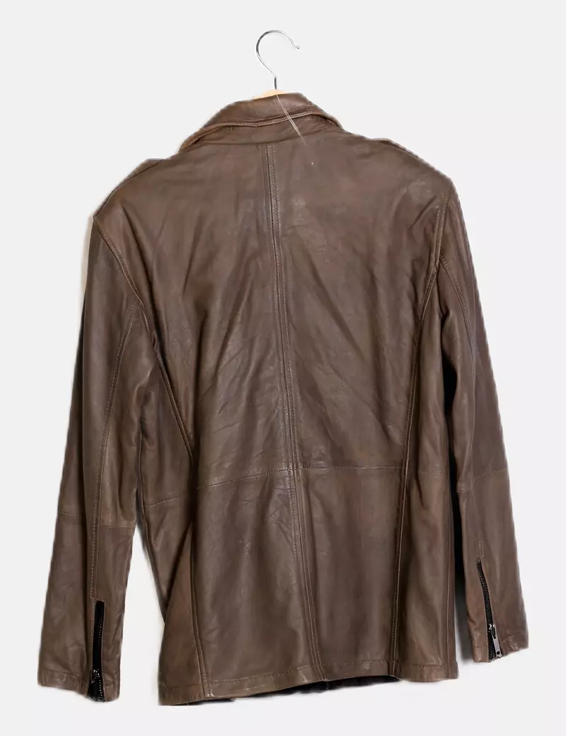 Pull&Bear Chaqueta biker Piel