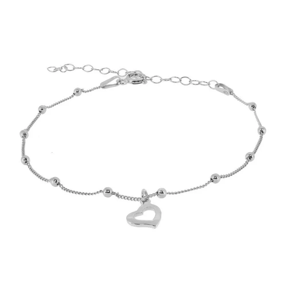 Pulsera Corazón Bolitas