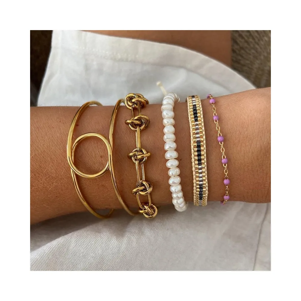 Pulsera Noah Lavanda Oro