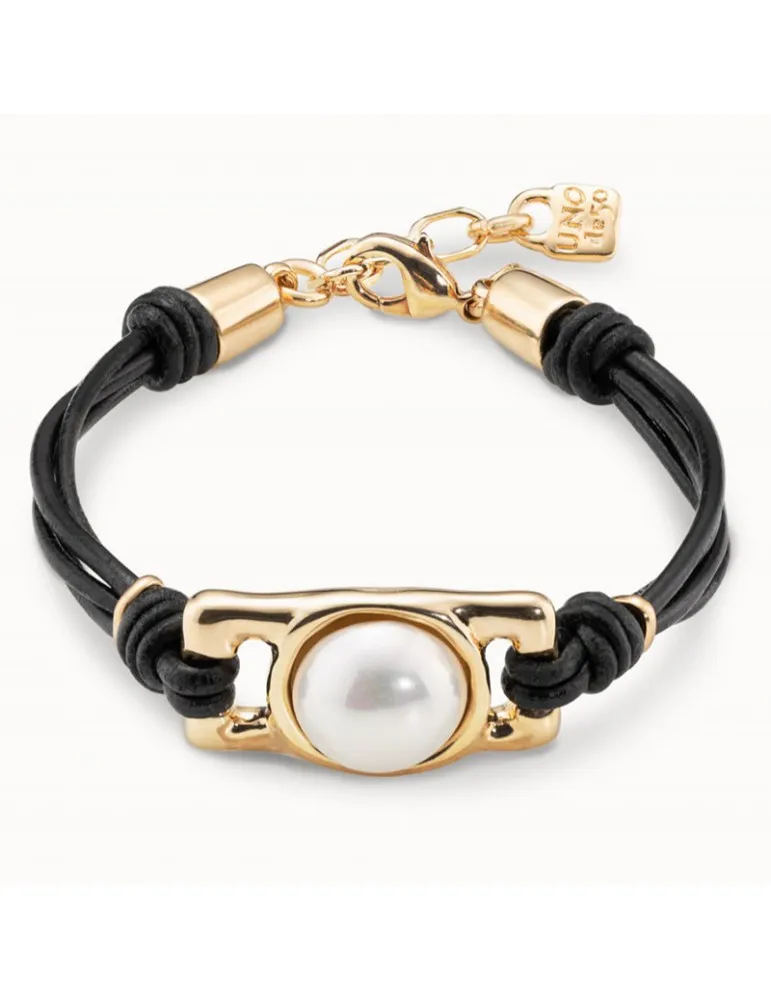 Pulsera Uno de 50 Darling Perla Oro