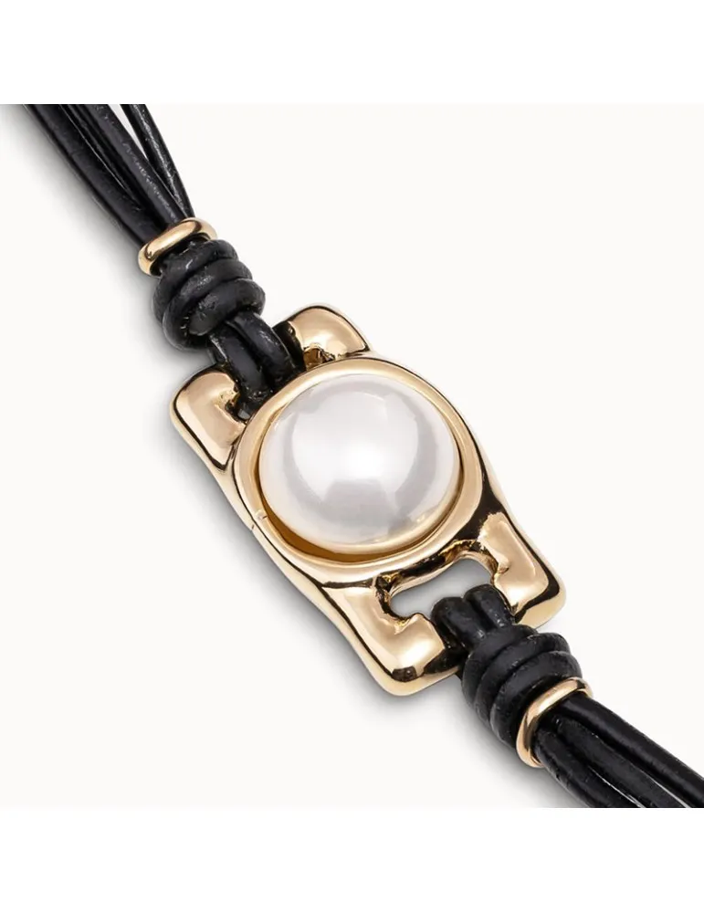 Pulsera Uno de 50 Darling Perla Oro