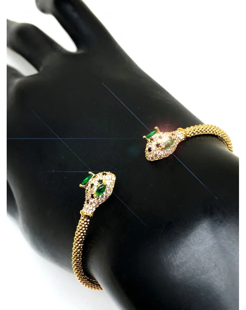 PULSERAS DORADAS DE SERPIENTES UN LUJO A TU ALCANCE