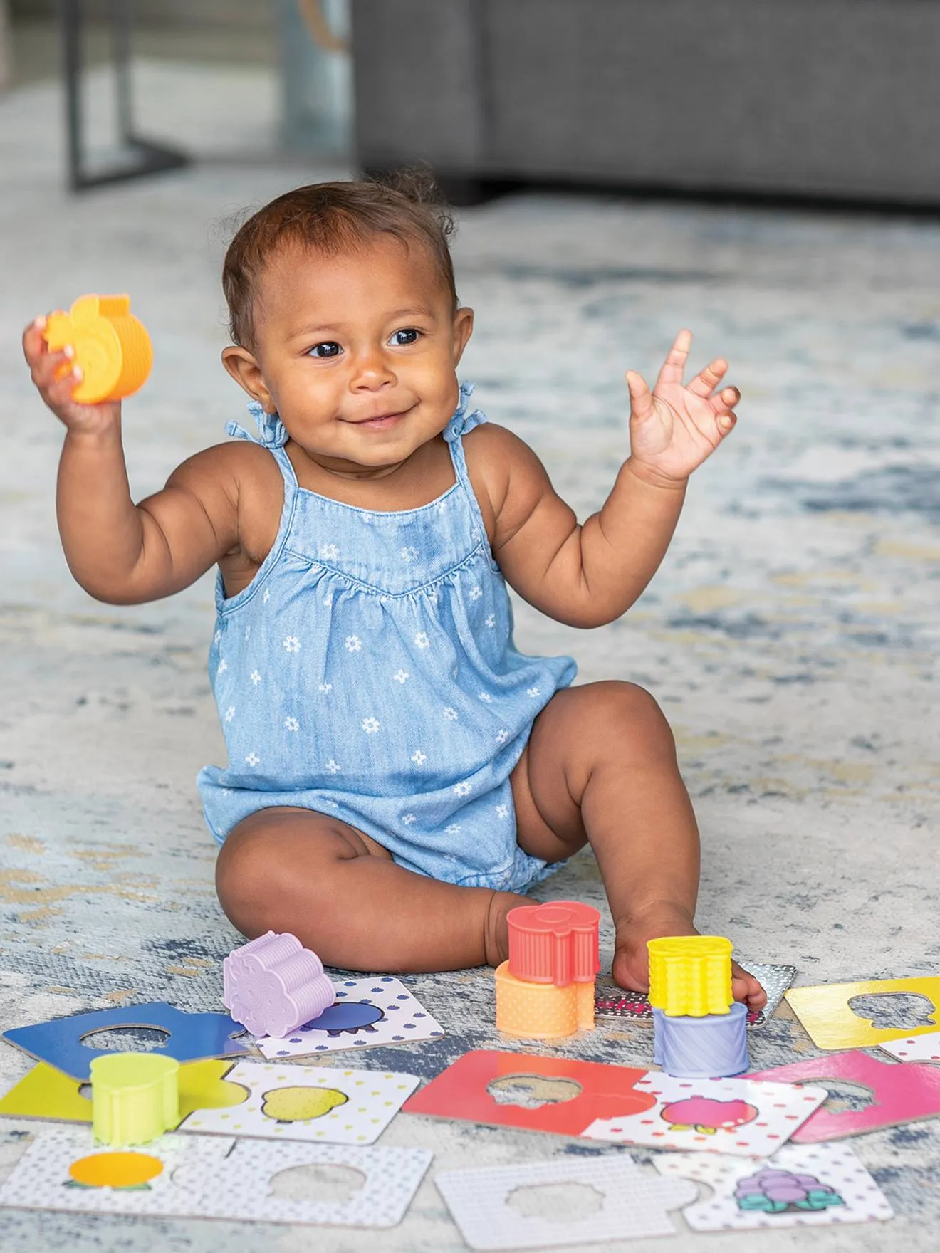 PUZZLE SENSORIAL DE LAS FORMAS  INFANTINO