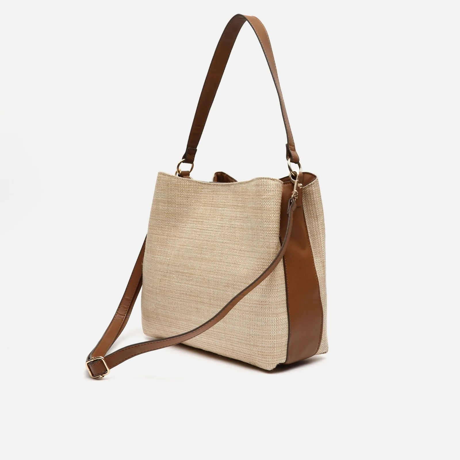 Rangrito bolso hobo efecto rafia con asa bandolera