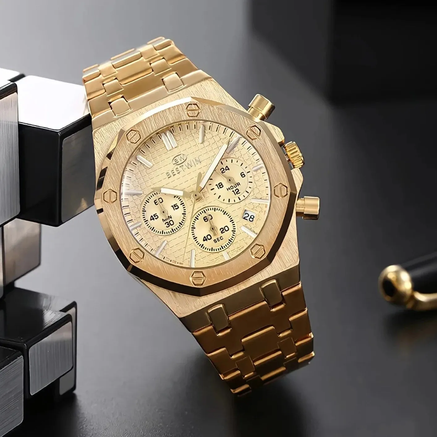 Reloj Gold De Lujo Para Hombre