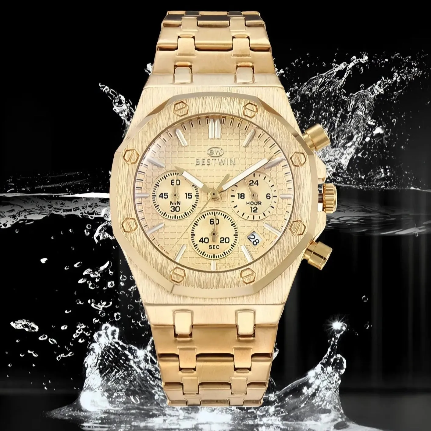 Reloj Gold De Lujo Para Hombre