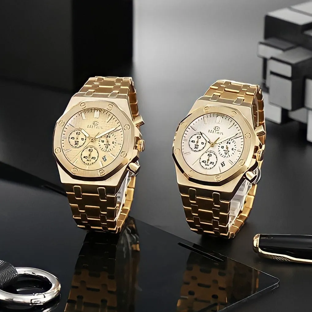 Reloj Gold De Lujo Para Hombre