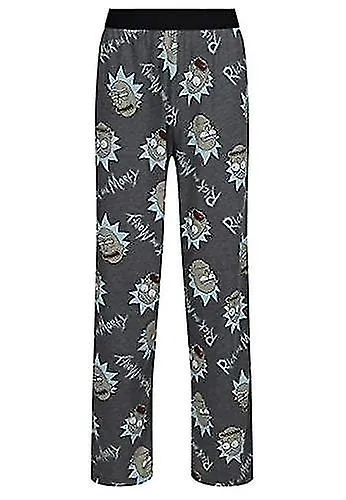 RICK AND MORTY UNISEX LOUNGE PANTS  CARAS DE RICK Y MORTY CON LOGOTIPO EN TODAS PARTES IMPRIMIR PIJAMAS 100% ALGODóN PARA ROPA 