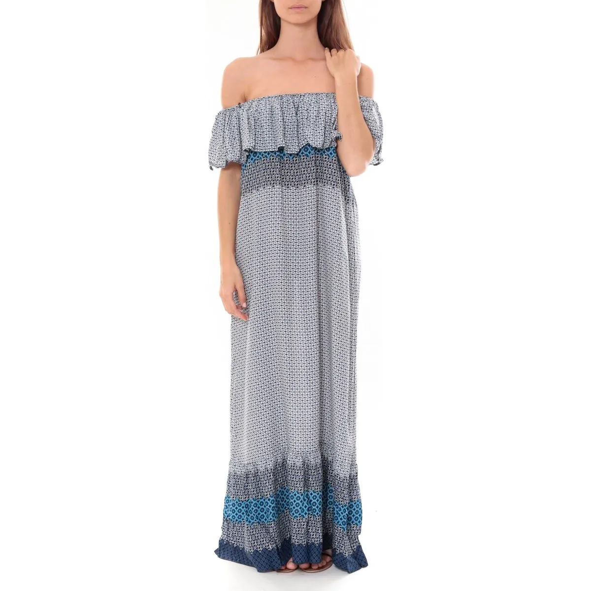 Robe Longue Care  of you  Bleu F50055