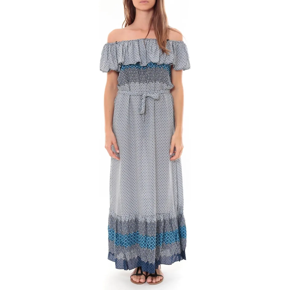 Robe Longue Care  of you  Bleu F50055