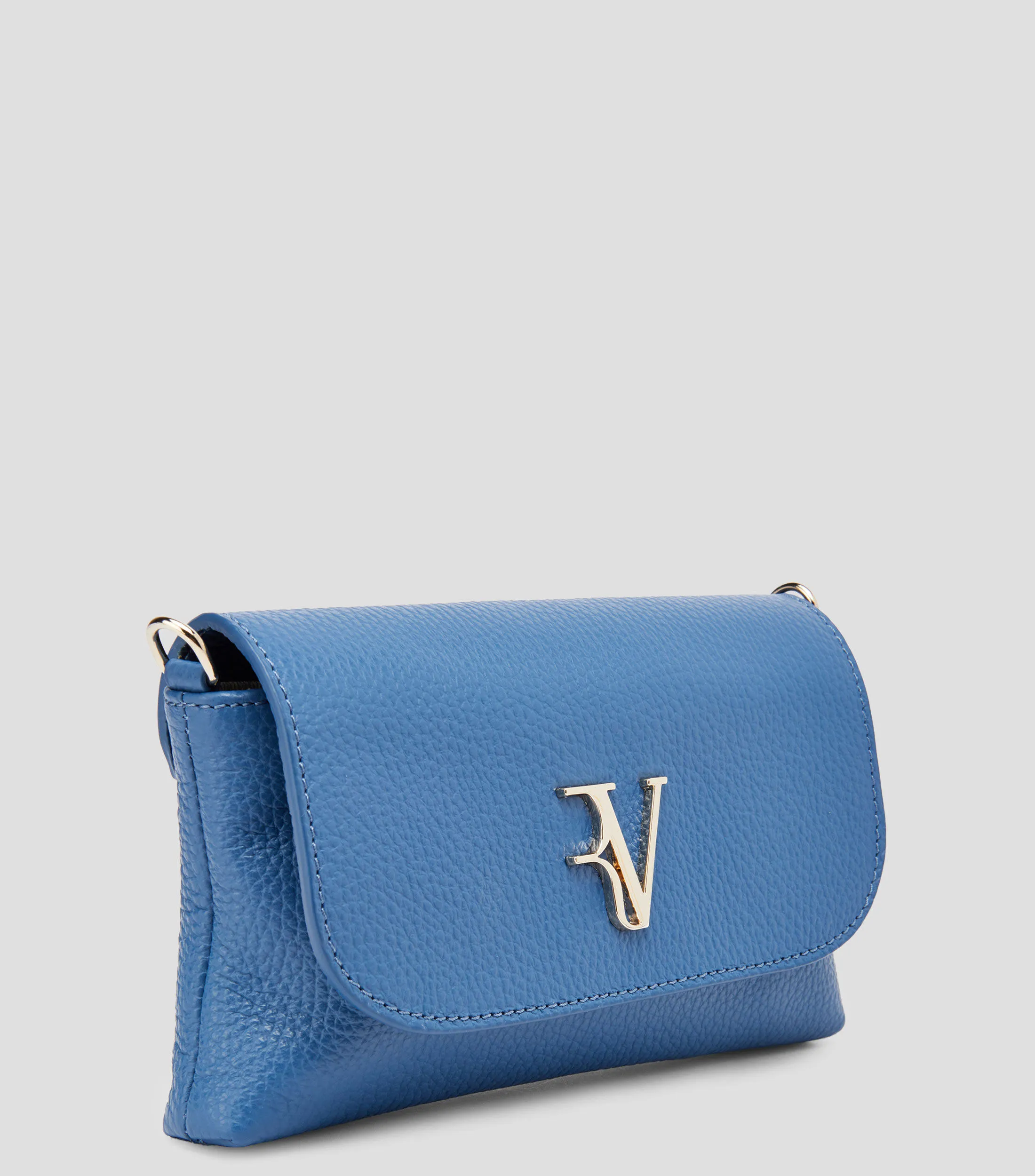 Roberto Verino Bolso crossbody azul en piel Rita Mujer