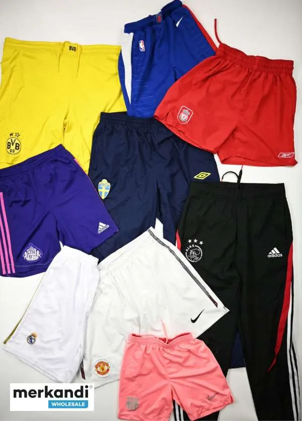 Ropa deportiva usada, camisetas de fútbol deportivas al peso.