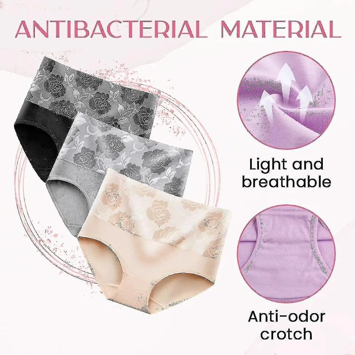Ropa interior a prueba de fugas para mujeres Pantalones protectores contra fugas para la incontinencia