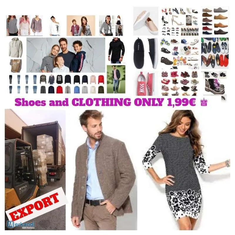 Ropa y calzado export contenedor REF: 1727 GRADO A