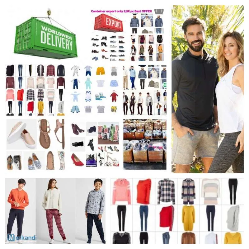 Ropa y calzado export contenedor REF: 1727 GRADO A