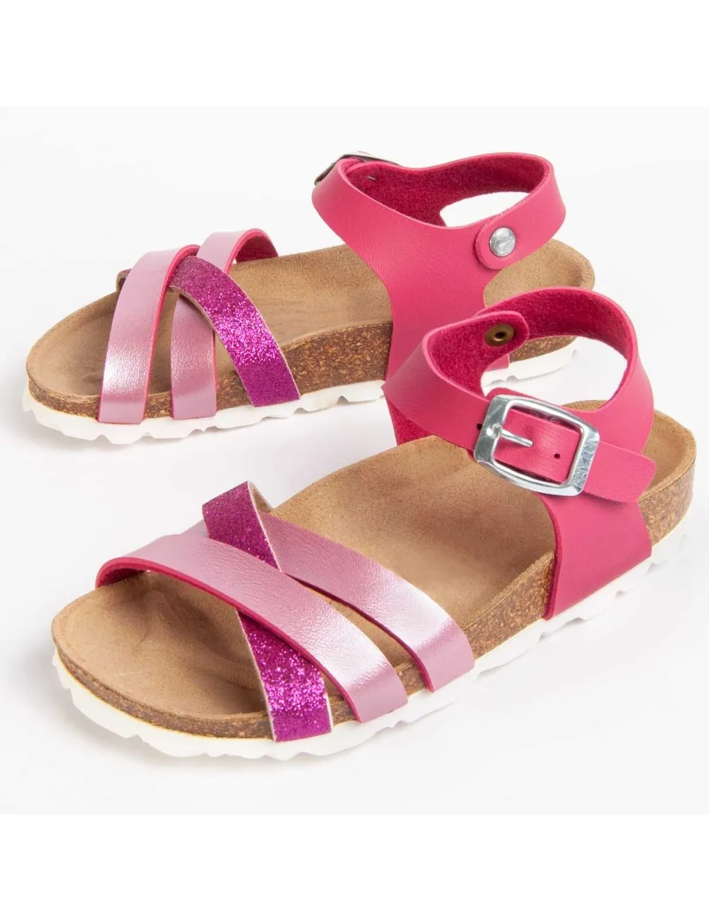 Sandalia De Piel Para Niña.  Purapiel  Ibizenk  98613