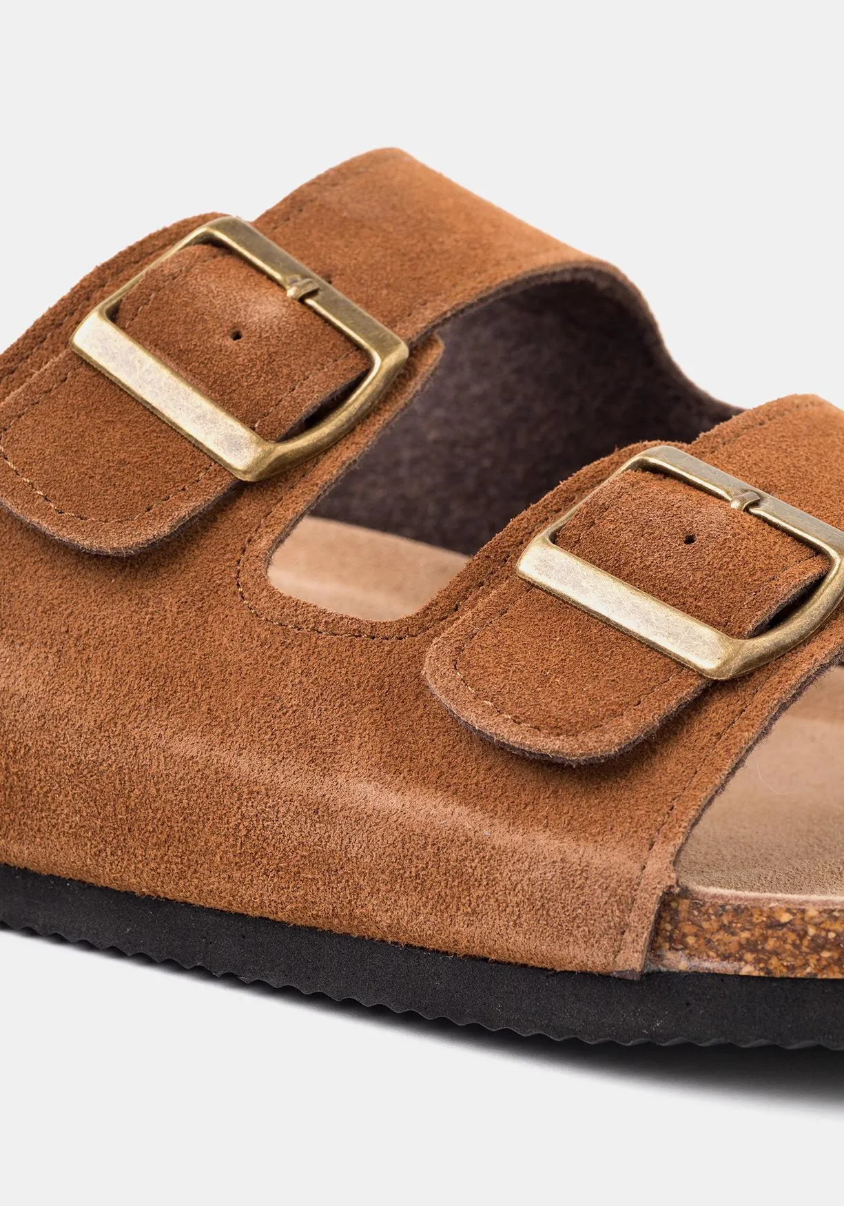 Sandalias de piel con tiras de Hombre TEX